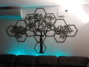 Hexagon Wall art Tree