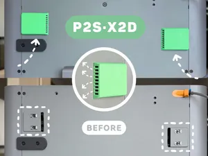 P2S/X2D Belt Dust Cover
