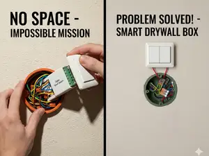 Drywall Box with Integrated Smart Module Extension