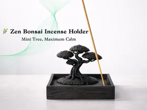 Zen Bonsai Incense Holder - Mini Tree,Maximum Calm
