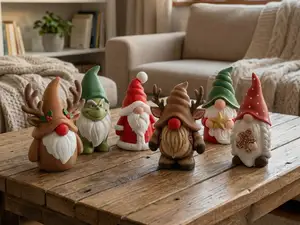 Christmas Gnome Set - 6 Figurines Grinch & Krampus