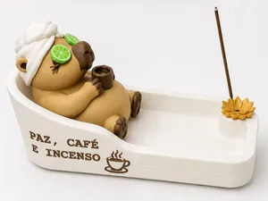 Porta Incenso Capivara Zen