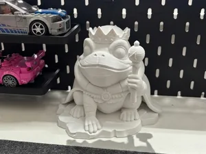 Majestic Frog King | Royal Scepter 3D Print