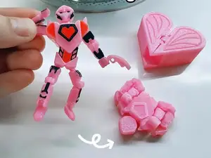 The LoveBot- A Valentines themed Transformers Toy