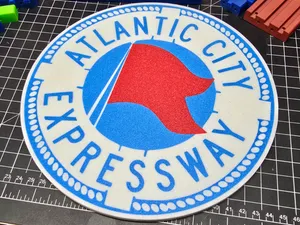 Atlantic City Expressway Sign Coasters Trivet NJ