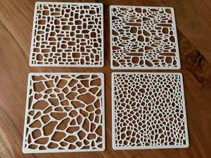 Organic Surface Texture Stencil Set