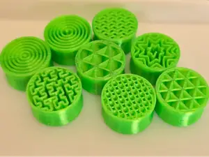 Flesh Tunnels with different infill patterns