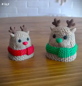 reindeer - Christmas knitted container