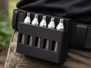 Belt-Mounted CO₂ Cartridge Holder (5×12g)