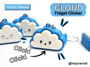 Key Switch Fidget Toy Cloud