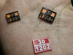 Mini ADR Plate 30/1202 – 1:24 Scale Diorama