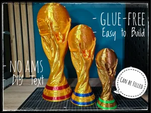 World Football Cup Replica - 3 Sizes - No AMS