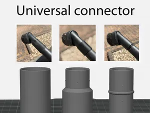 1.5" 32/35mm vacuum hose connector adapter