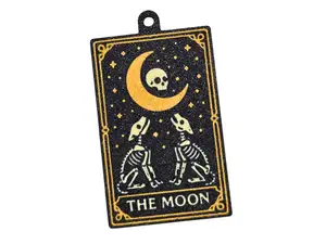 The Moon – Skeleton Tarot Keychain