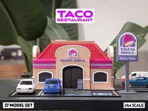 Retro Taco Shop Model Set - 1:64 Scale Diorama