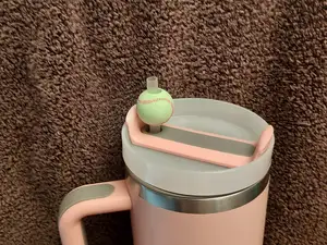 Baseball Straw Topper