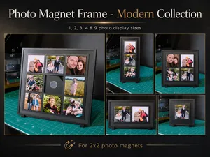 Modern 2x2 Photo Magnet Frame Collection