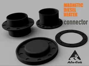 Magnetic Diesel Heater Wall Port (75mm) for Camper