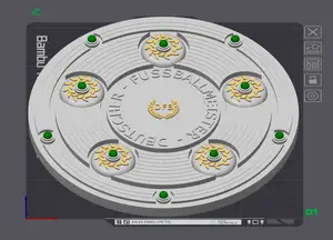 Meisterschale Bundesliga DFB - Remix Thingiverse