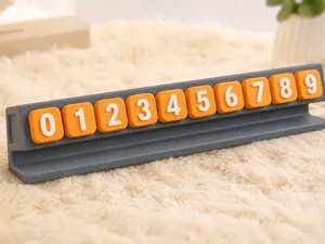Clicky Car Temporary Parking Phone Number Display