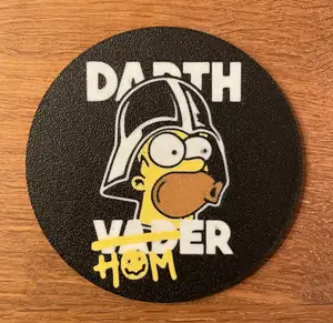Homer Simpson Coaster / Star Wars / Darth Vader /