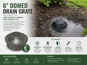 6 inch dome drain