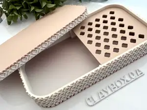 Moroccan style cornstarch tapper box