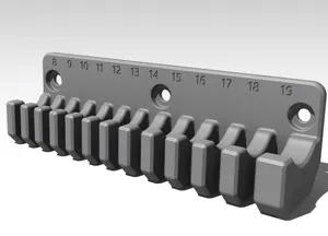 Spanner / wrench holder for biltema pegboard
