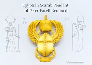 Egyptian Scarab Pendant of Peter Farell Remixed