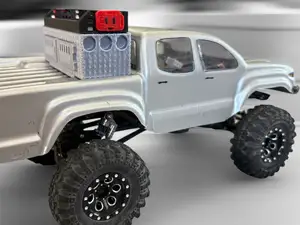 Toyota Tacoma Dog Box + Rack, Fuel Cans & Cooler