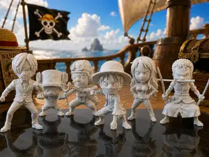 One Piece: set Ciurma a Completo in stile Chibi