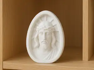 Risen Christ Relief – Sacred 3D Printed Sculpture