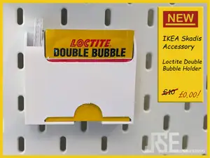 Ikea Skadis Loctite Double Bubble Holder