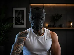 PITBULL DOG MASK