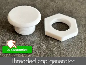 Threaded plug generator for panel hole
