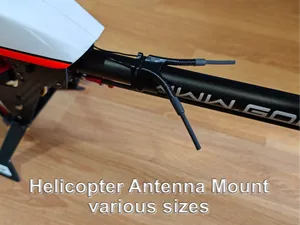 RC Helicopter - Boom Antenna Mount