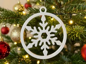 Diamond-Tipped Snowflake Ornament