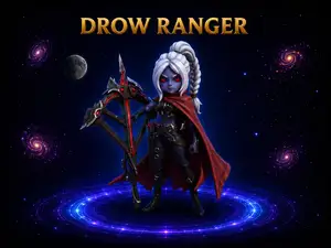 DOTA 2 DROW RANGER ARCANA CHIBI STYLE