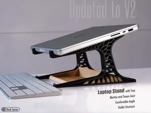 Laptop Riser|笔记本电脑支架|Ergonomic Stand with Tray
