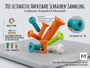 Filament-adaptiv Schrauben-Generator SCAD iso DIN