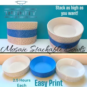 MOSAIC STACKABLE BOWLS