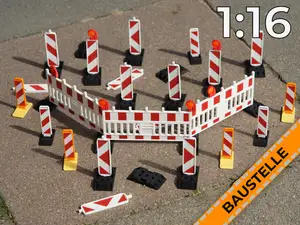 Verkehrsabsicherung Baustelle 1:16