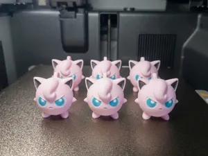 igglybuff pokemon keychain multicolor