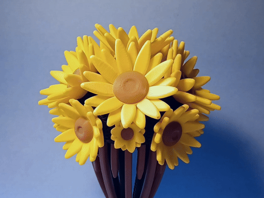 Flower Bouquet Mechanical Sculpture 