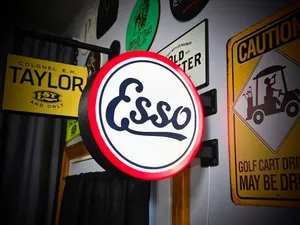 ESSO - 2-Sided Gas Station Lightbox Sign