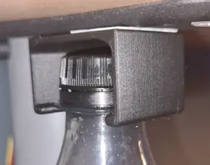 0.5 Liter bottle under desk holder.