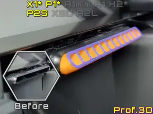 P2S Left Aux Fan 45° Deflector ⧸ Warping Denied