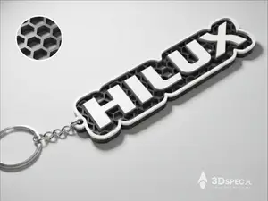Toyota Hilux logo honeycomb keychain