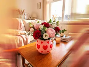 Valentine's Day Heart Pot - Pencil Holder