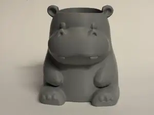 Hippo Buddy cute Desk Pen Holder / Pencil Holder